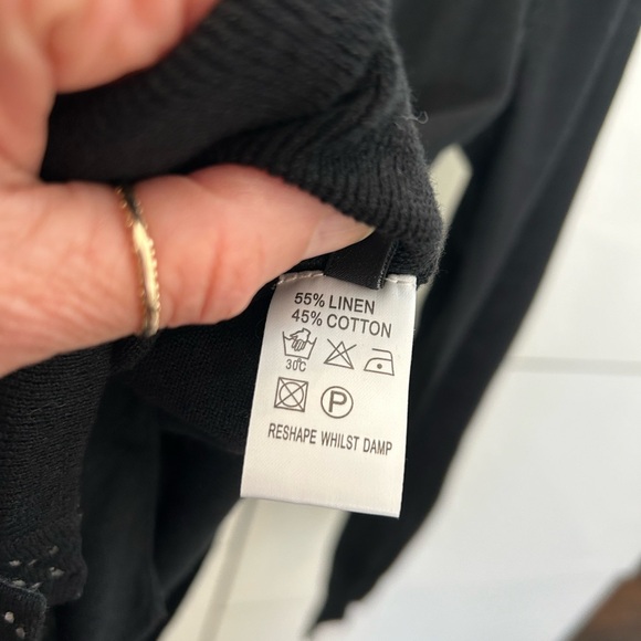 Paul Smith black linen/cotton cardigan M - Picture 5 of 7